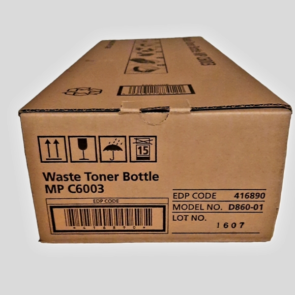 Ricoh Printer MP C6003 Waste Toner Bottle 416890 D860-01 - Picture 2 of 2